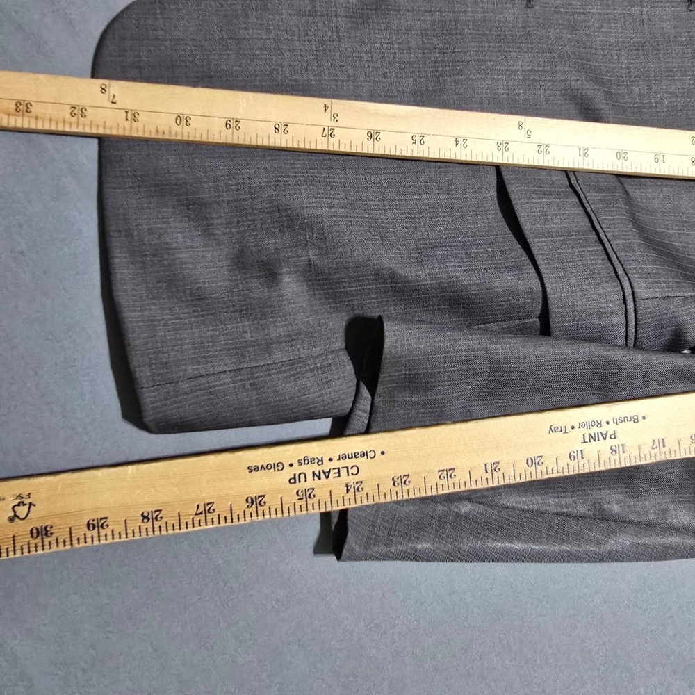 Theory Mens Grey Wool Blend Two Button Blazer Suit Jacket Size 44 Regular - Picture 2 of 7